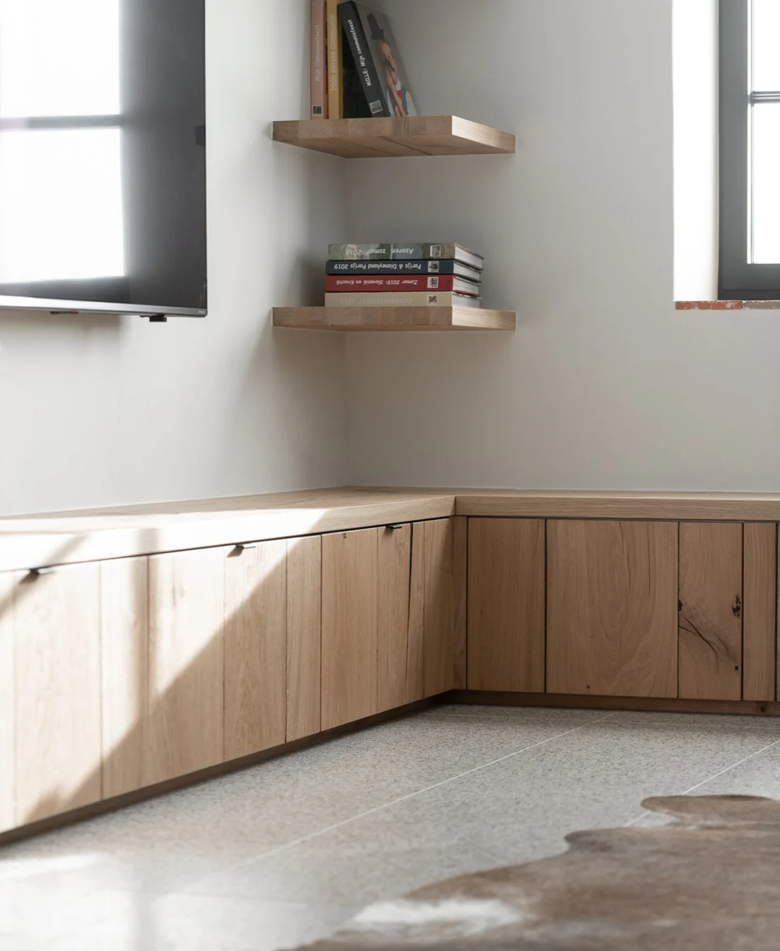 Terrazzovloer landelijke woonkamer quality living