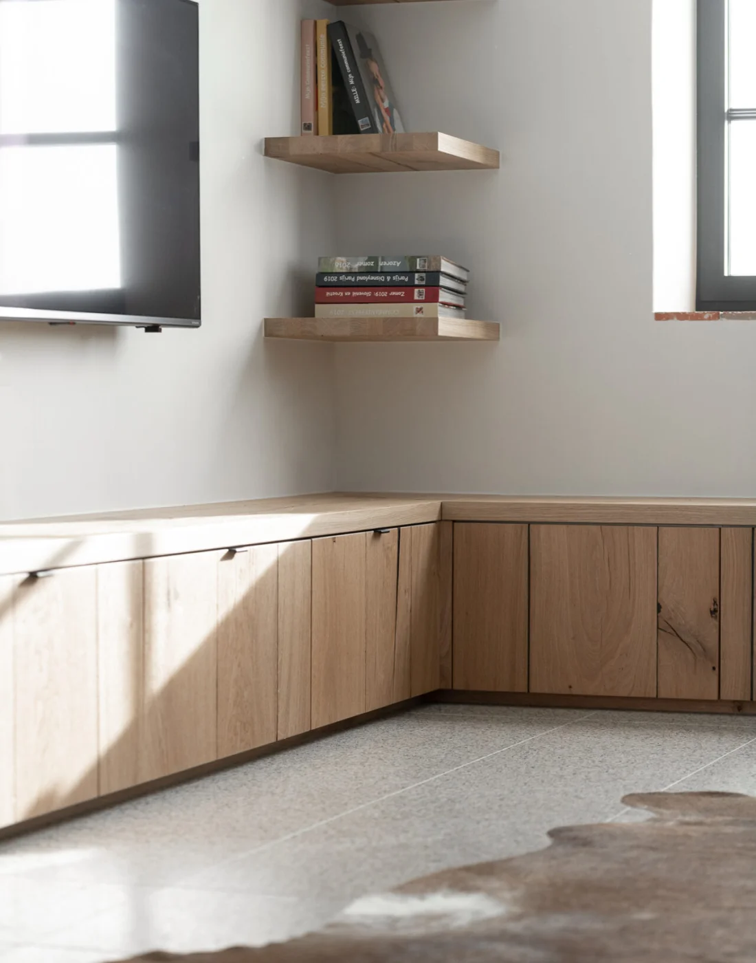 Terrazzovloer landelijke woonkamer quality living