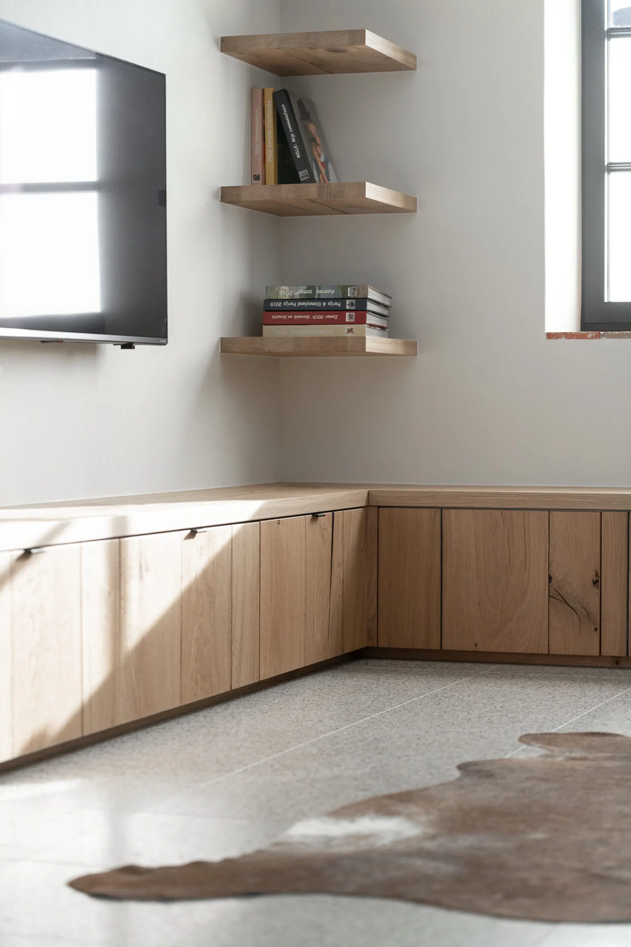 Terrazzovloer landelijke woonkamer quality living